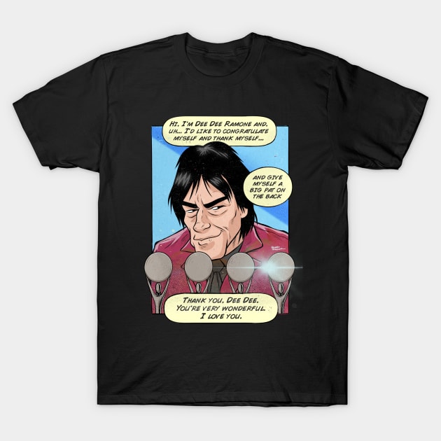 Dee Dee Ramone Hall of Fame Speech Ramones Band T Shirt TeePublic